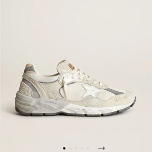 Women's Dad-Star in white mesh and suede